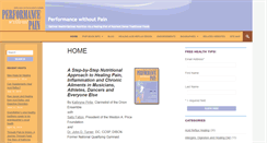 Desktop Screenshot of performancewithoutpain.com